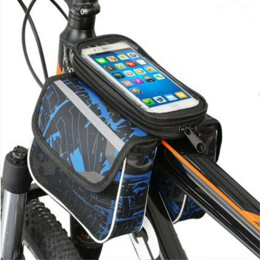 

Bike Phone Front Frame Bag Touch Screen Waterproof Front Frame Handlebar Bag