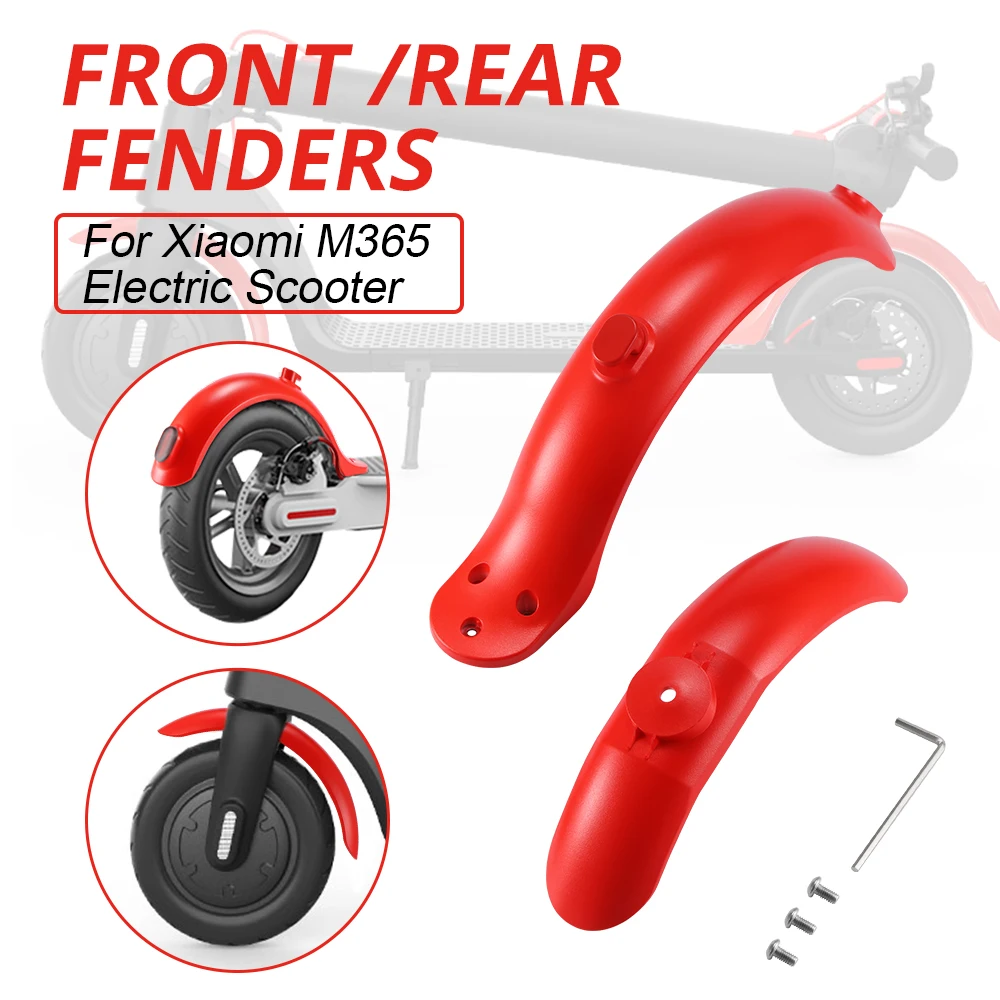 

Electric Scooter Mud Fender Kit for Xiaomi M365 Pro Electric Scooter Durable Mudguard Anti-Wear Front Rear Mud Fender Guard