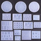 Форма для отливки подвеска в форме капли из силикона сделай сам, модные смешанные круглые молды для изготовления ювелирных изделий из эпоксидной смолы, УФ-полимера