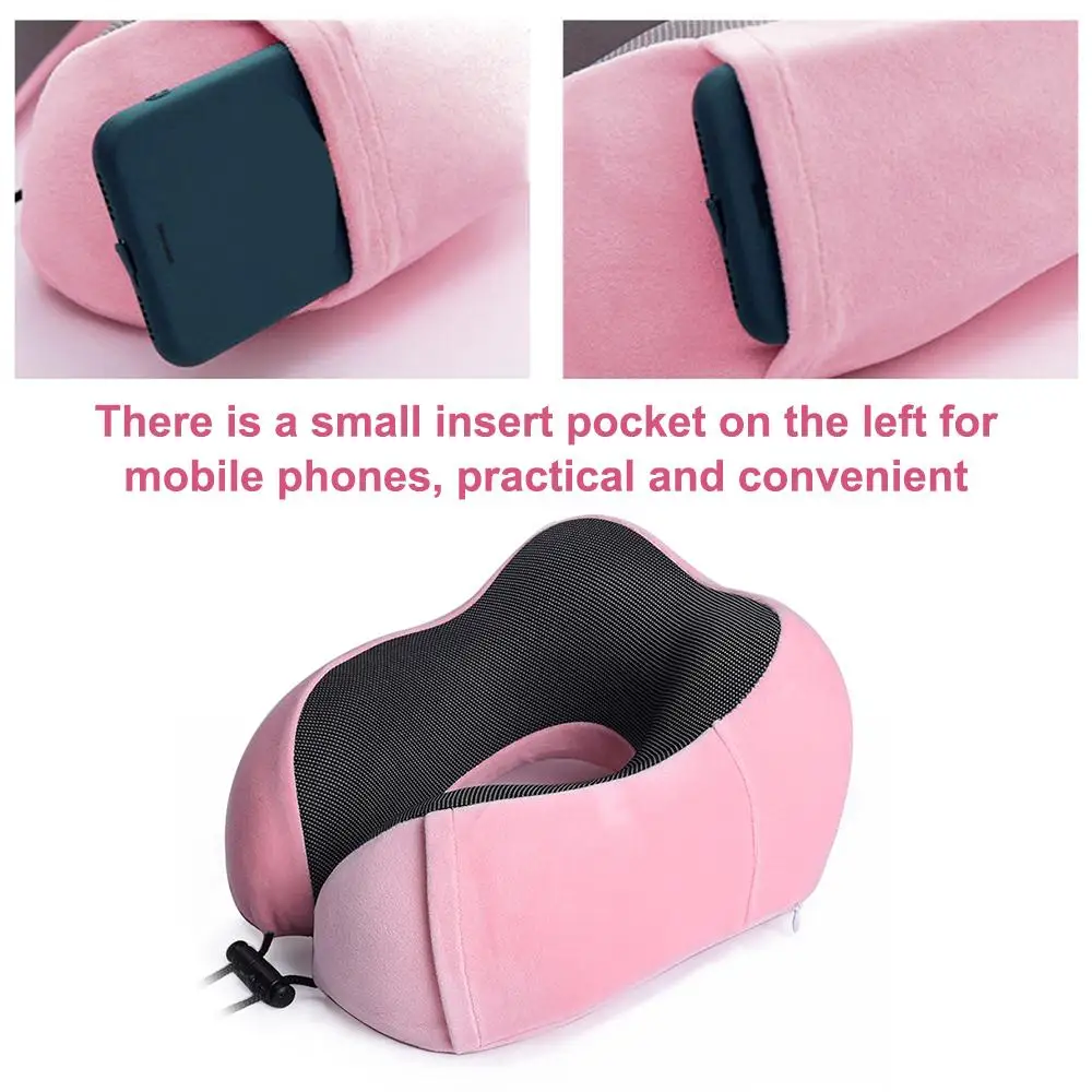 

Memory Foam Pillow Slow Rebound Space Travel Pillow U-Shaped Pillow Portable Cotton Pillows Sleep Soft