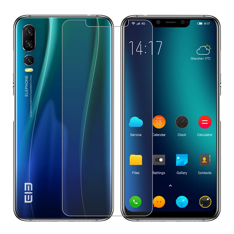 Закаленное стекло 9H для смартфона 2 шт. защитная пленка на экран Elephone P8 3D Max A6 Mini A4