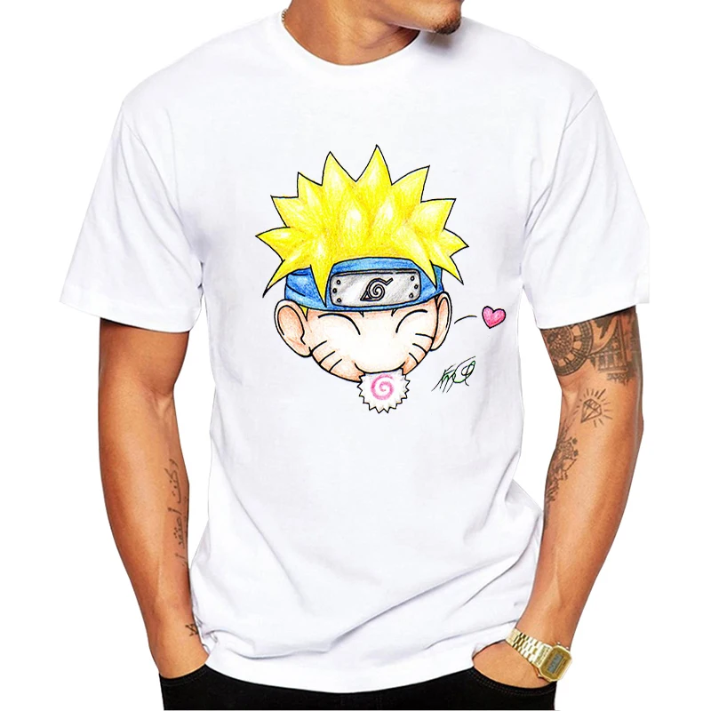 

Naruto Fashion Japanese Anime T-shirt Men Funny Cartoon T-shirt Casual Cool Streetwear T-shirt Couple Hip Hop Top T-shirt Men