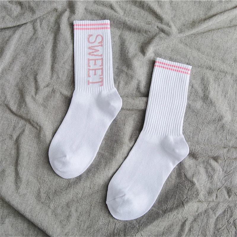 Носки женские уличная одежда для девочек хлопковые повседневные белые носки в