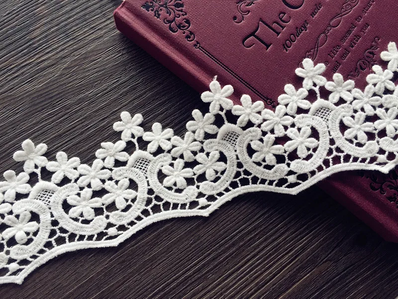 5 ярдов/упаковка Изысканная хлопковая Водорастворимая Вышивка Diy аксессуары для