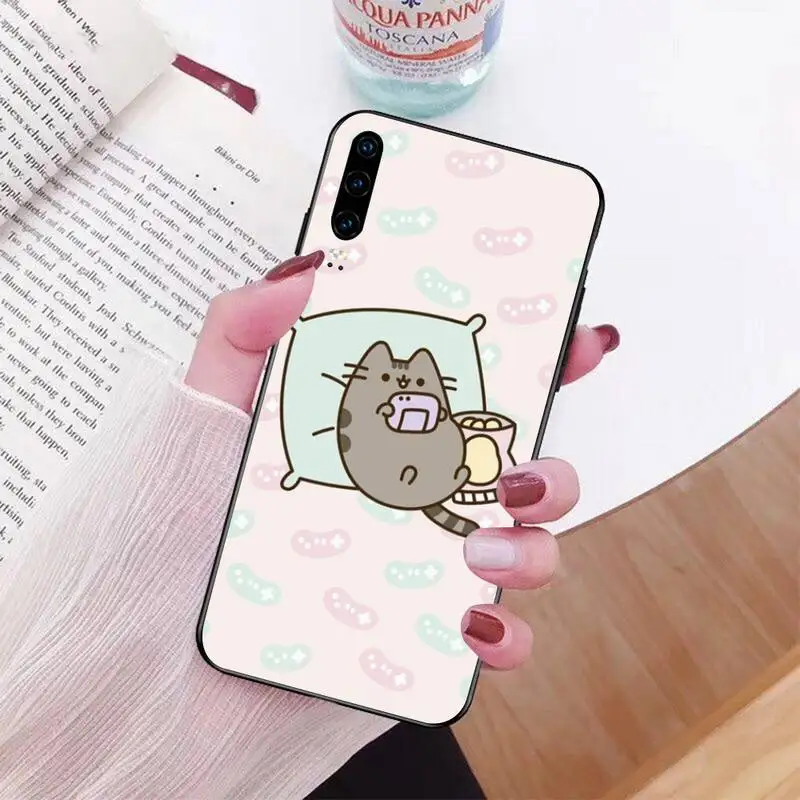NBDRUICAI суши Кот черный ТПУ мягкий чехол для телефона Huawei P30 P20 lite Mate 20 Pro P Smart 2019 prime |