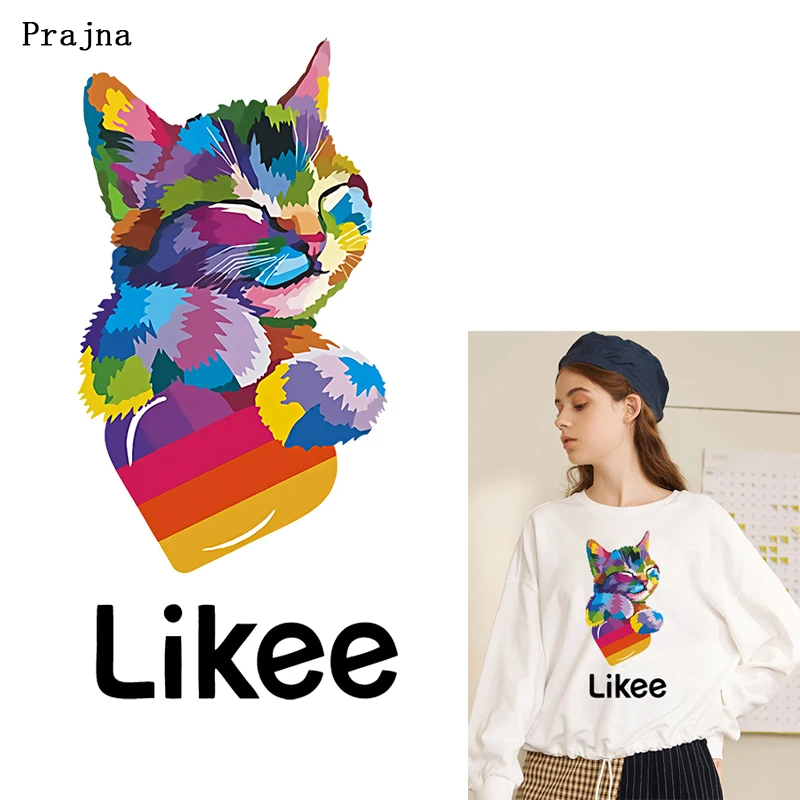 Prajna нашивка в форме сердца Blue Likee App термотрансферные радужные крылья