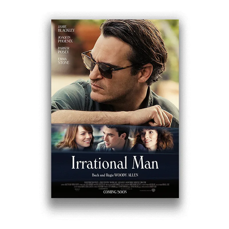 Качественный белый глянцевый бумажный постер с изображением Вуди Аллена картина