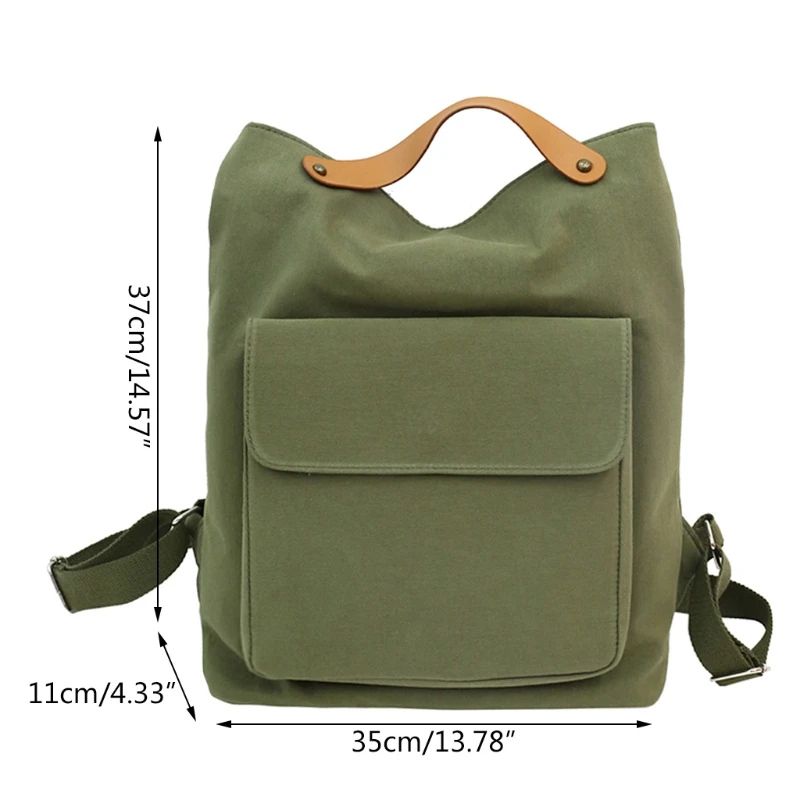 

Women Girls Backpack Canvas Shoulder School Travel Bag Student Casual Rucksack A