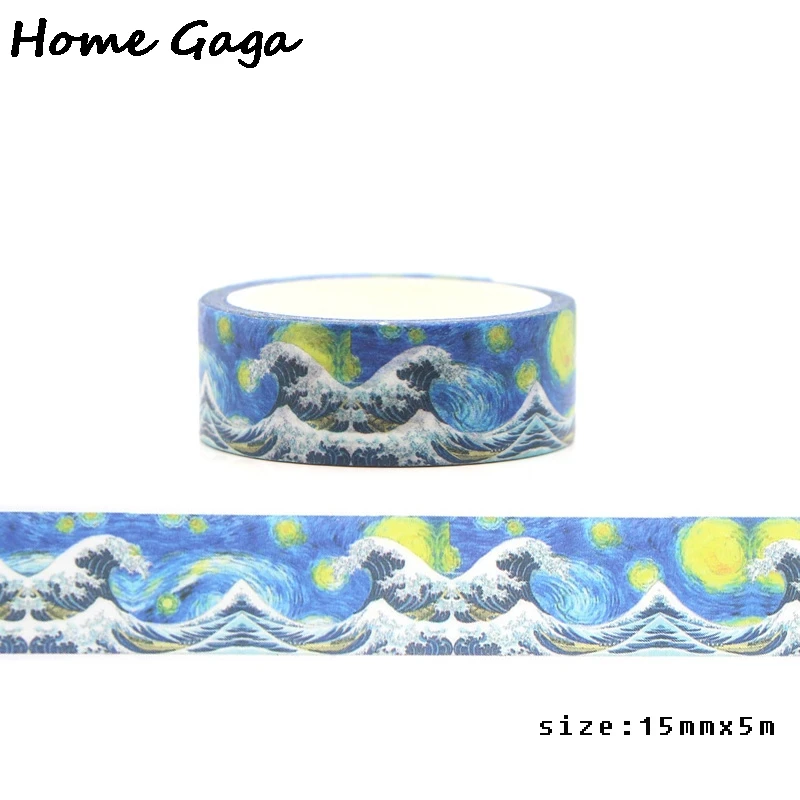 10 шт./лот Homegaga Starry sky Great Wave off Kanagawa мультфильм Washi Сделай Сам Скрапбукинг