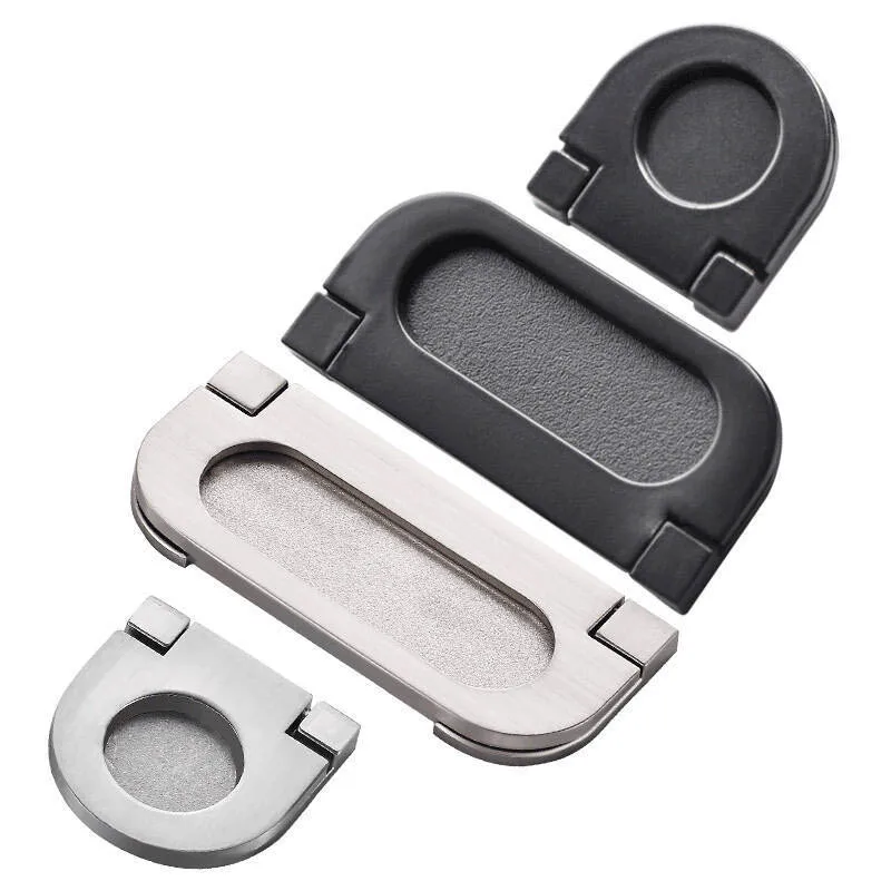 Цинковый сплав Современный добавьте ручки Кухня шкафа дверца ящик Скрытая Тянет