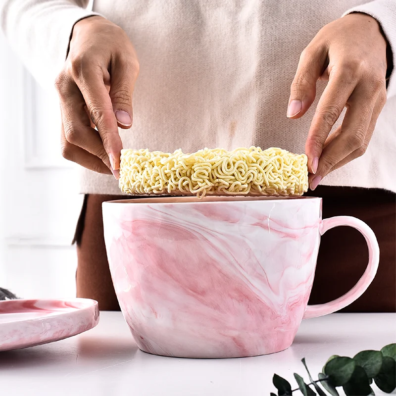 Ins чашка для лапши быстрого приготовления tazas de ceramica creativas Европа чашки и кружки