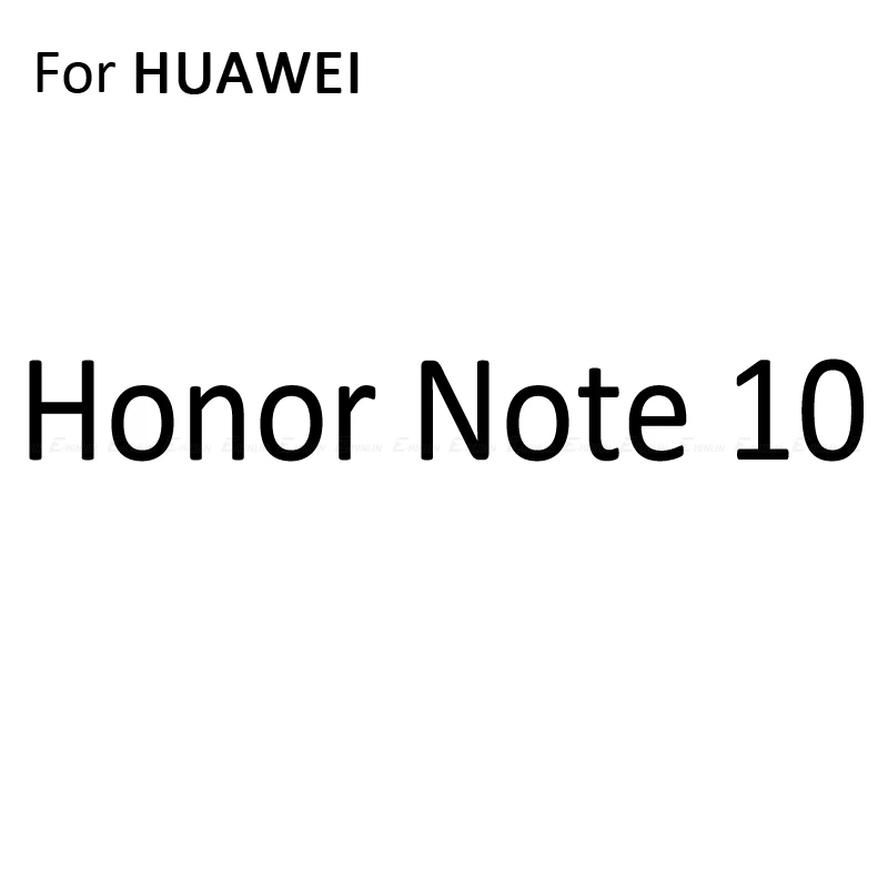 Прозрачная мягкая задняя пленка из углеродного волокна для HuaWei Honor 20S 10i 20i View 10 20 30 Pro 8 V9 Play Lite, защита заднего экрана, не стекло - Цвет: For Honor Note 10