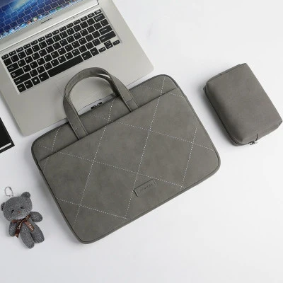 Sets Dark Gray Водонепроницаемая сумка для женщин матовая PU Сумка для ноутбука 13,3 14 15,6 Для Macbook Air 13 A1932 чехол Pro 15 A1707 A1990 чехол - Цвет: Sets Dark Gray