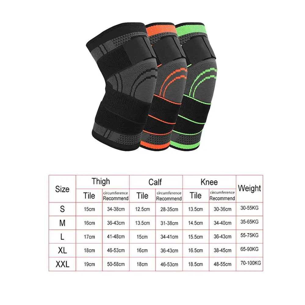 Высокое качество 1 шт. спортивные наколенники для мужчин эластичные под