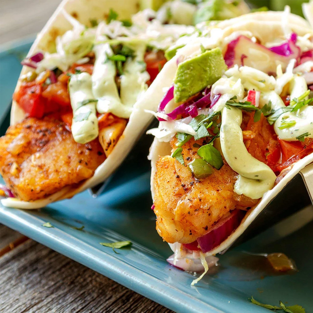 Подставка-держатель для Тако из нержавеющей стали поднос с гладкой кромкой