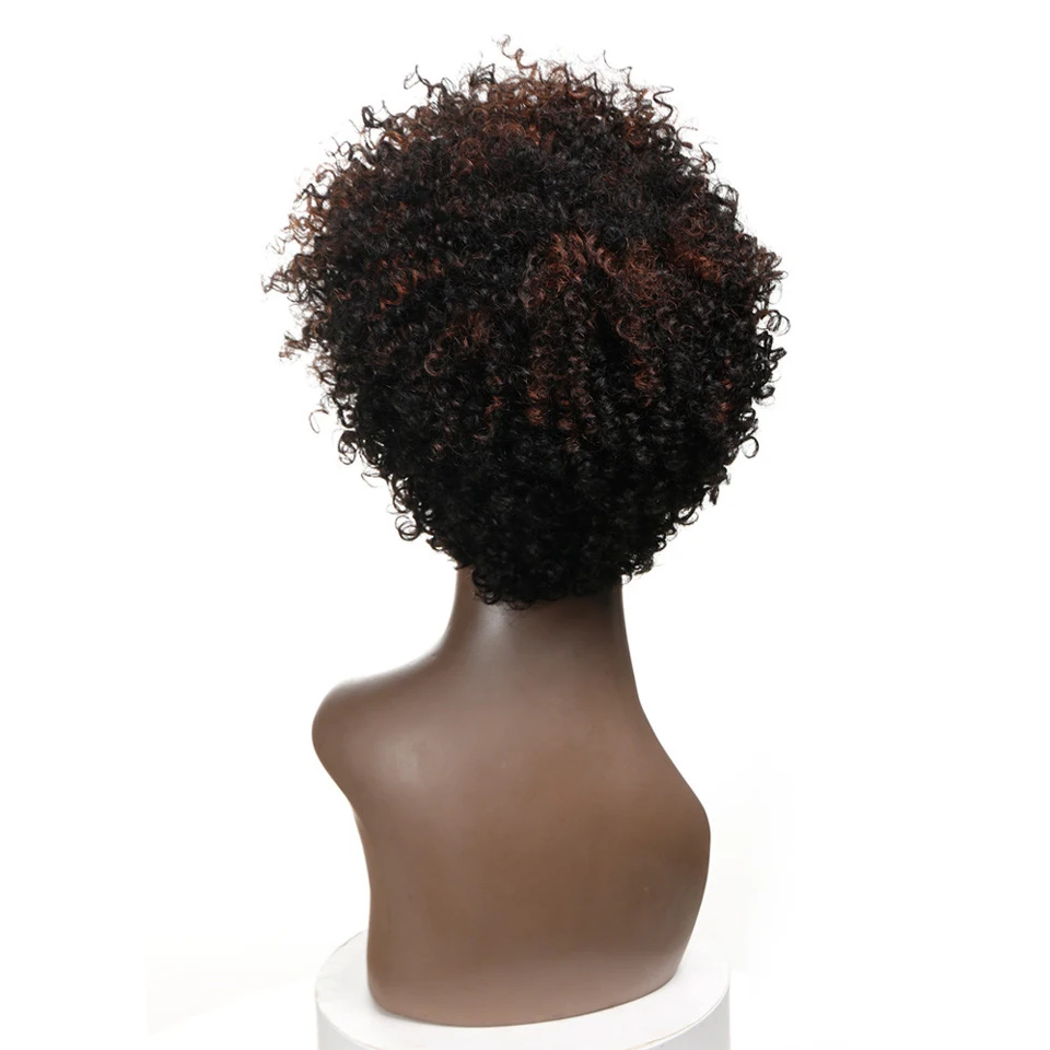 Парики из натуральных волос Trueme Kinky Curly для чернокожих женщин Remy Бразильские