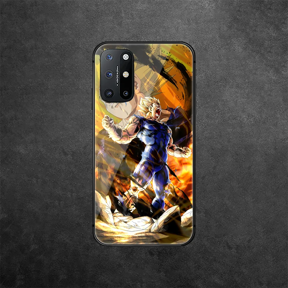 

DragonBalls Vegeta Anime Tempered Glass Phone Case Cover For Oneplus Oppo Realme A53 Find X 2 3 5 6 7 8 9 T Pro Nord Gt Neo