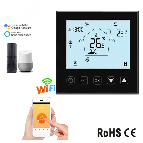 cheap price programmable digital wifi thermostat for floor heating mat systems | Floor Heating Systems &amp Parts