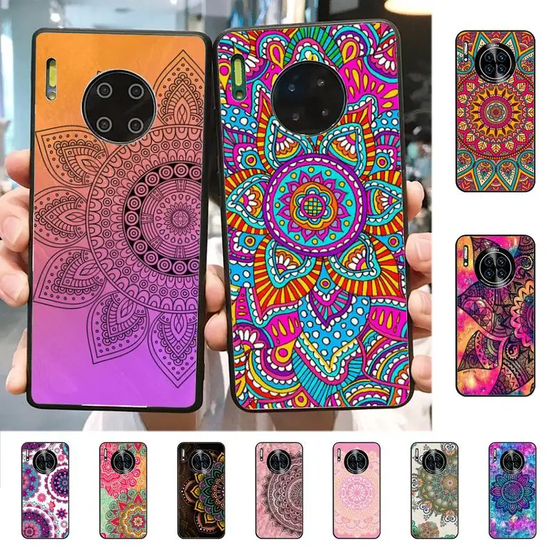 

YNDFCNB Mandala Flower Totem Phone Case for Huawei Mate 20 10 9 40 30 lite pro X Nova 2 3i 7se