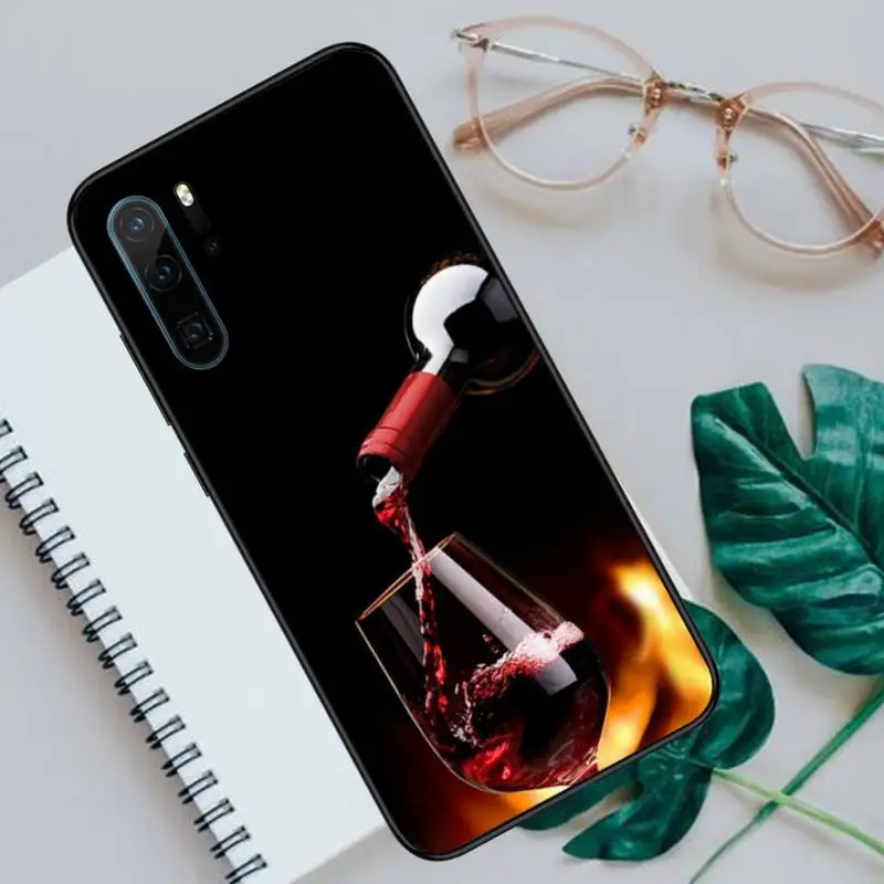 

Drinking Beer Wine pattern Phone Cases For Huawei honor Mate P 10 20 30 40 Pro 10i 9 10 20 8 x Lite Luxury brand shell funda