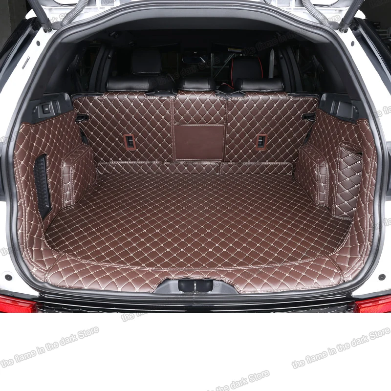 

leather car trunk mat for land rover discovery sport L550 2015 2016 2017 2018 2019 2014 cargo liner accessories boot rear