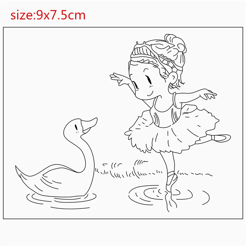 Rubber Silicone Clear Stamps For Scrapbooking Tampons Transparents Seal Background Stamp Card Making Diy Girl | Дом и сад
