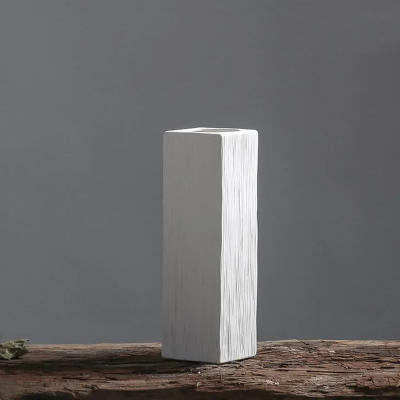 

Nordic White Ceramic Vase Ornament Home Decor Flower Vase Luxury Vases Table Decoration Living Room Vasi Jarrones Gift Ideas