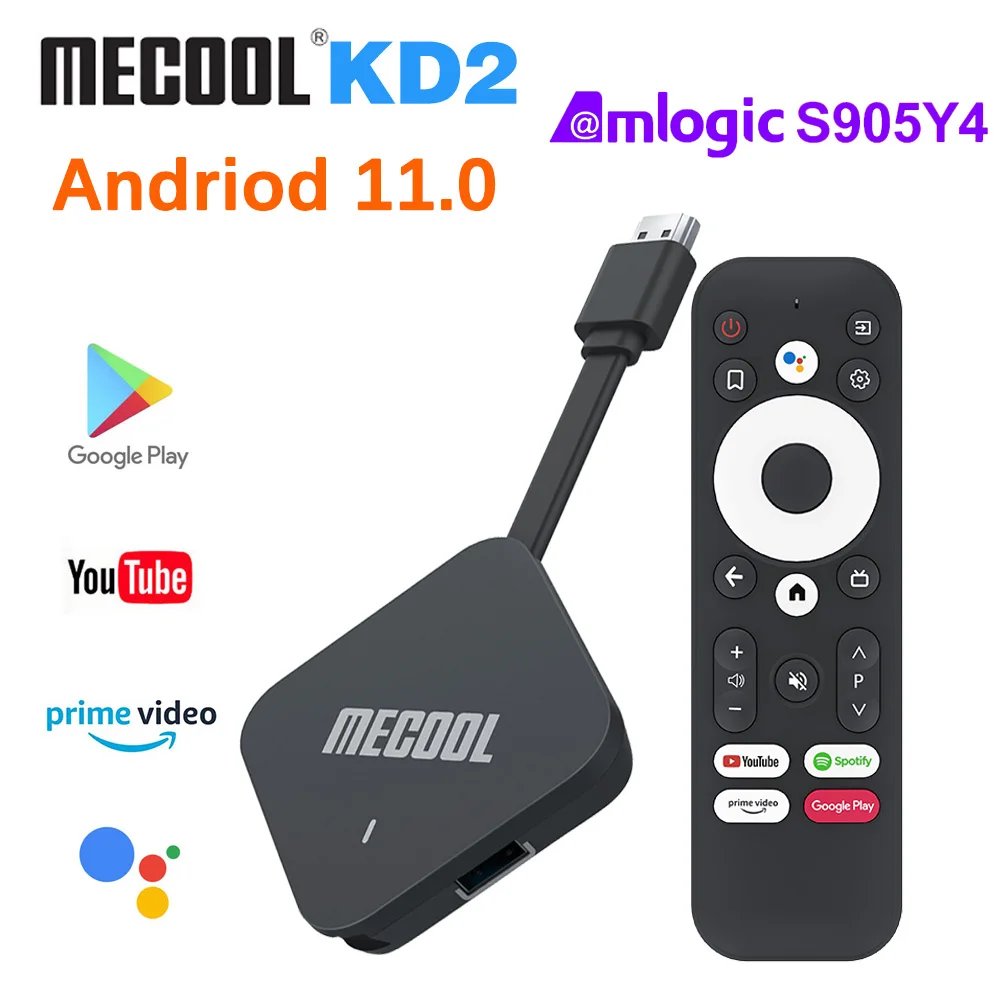 

ТВ-приставка Amlogic S905Y4, Android 11, 4 + 32 ГБ, 4K, BT 2021
