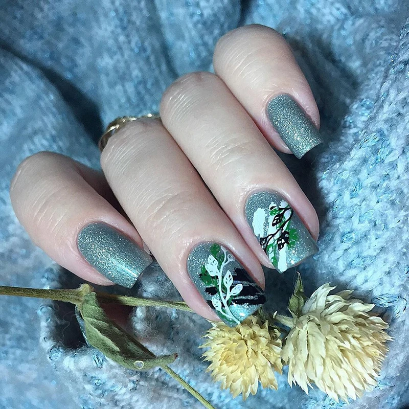 

NICOLE DIARY Geometric Design Stamping Plate Flower Stainless Steel Nail Art Image Stamp Stencils Marble Snake Print Template