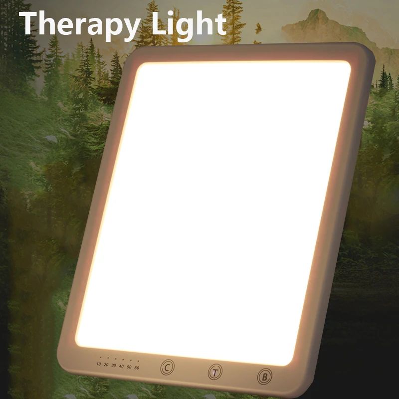

Light Therapy Lamp,UV-Free 10000 Lux Full Spectrum Lamp,Touch Control with 5 Adjustable Brightness Levels and 3 Light Colours.Su