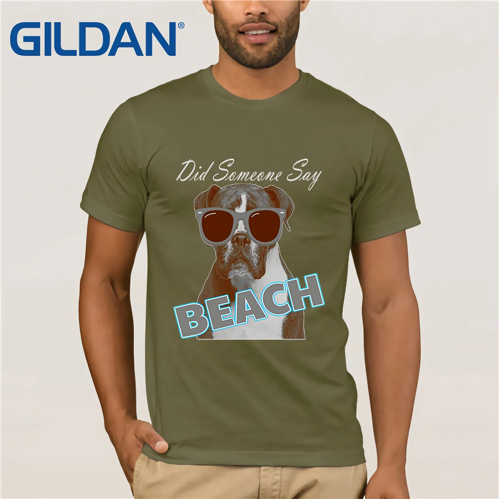 Крутые боксеры с солнцезащитными очками-пляжная летняя модная мужская футболка