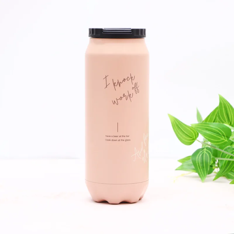 Термос из нержавеющей стали 500 мл Корейская вакуумная фляжка чашка для пар