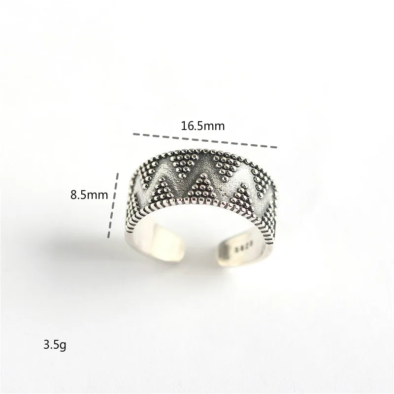 Женское геометрическое кольцо в треугольной горошек Flyleaf Открытое из 100% ного