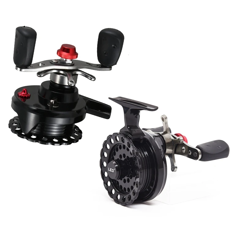 

LEO 1 Pair DWS60 4 + 1BB 2.6:1 65MM Fly Fishing Reel Wheel with High Foot Right & Left Hand Fishing Reel Wheels