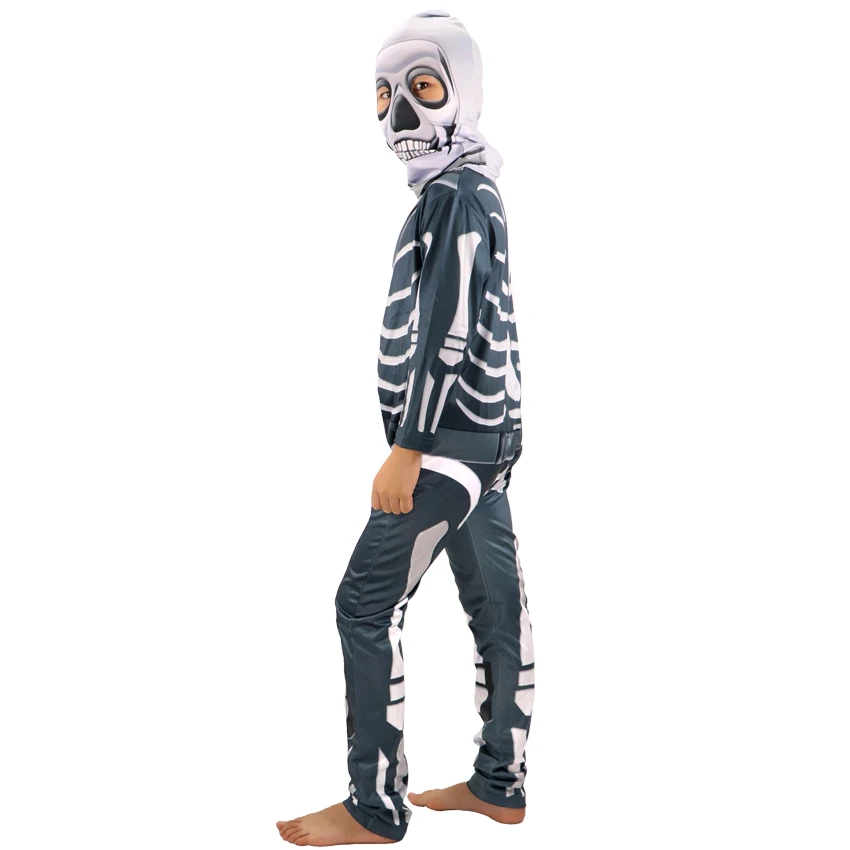 Костюм штурмовика с черепом детское платье для вечевечерние страшный скелет