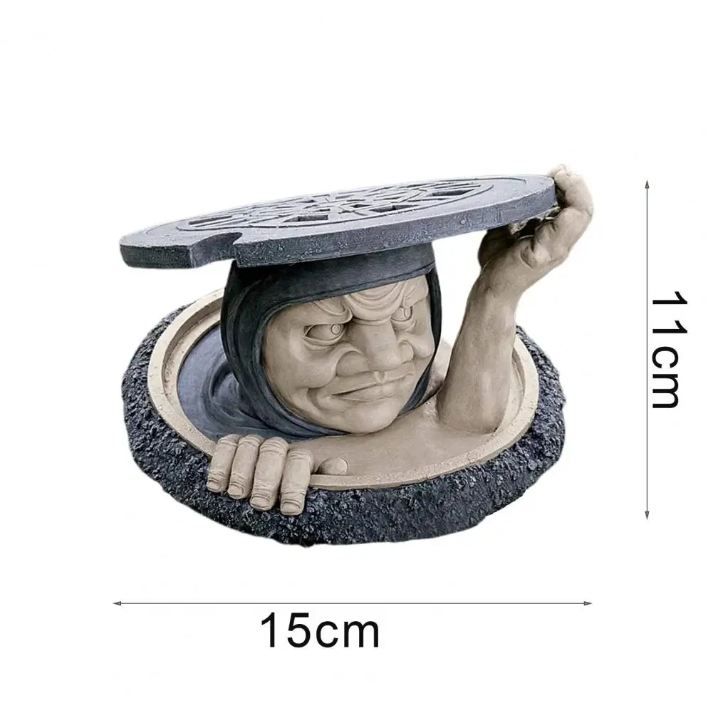 

Garden Statue Sturdy Waterproof Two-Tone Stone Resin Dispaly Mold for Yard Decor Accessories