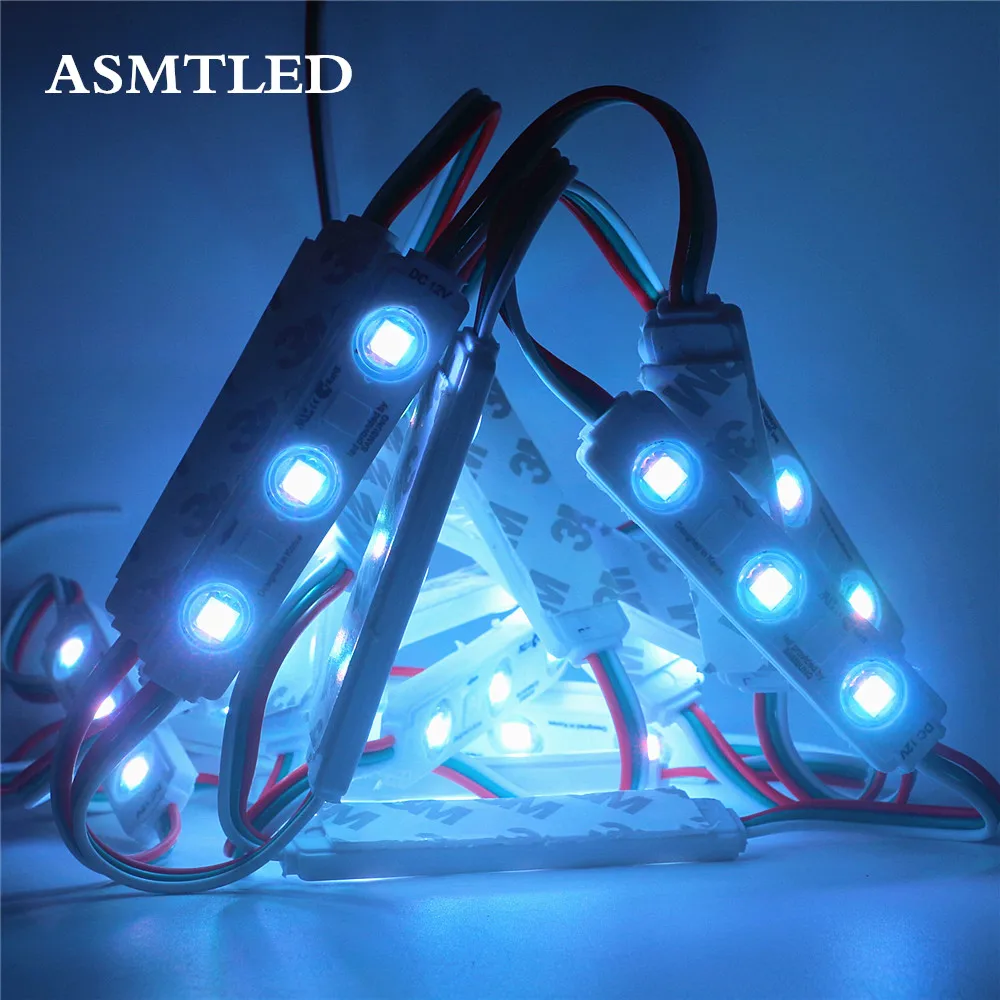 WS2811 2811 IC полноцветный светодиодный пиксельный модуль для литья под давлением DC12V