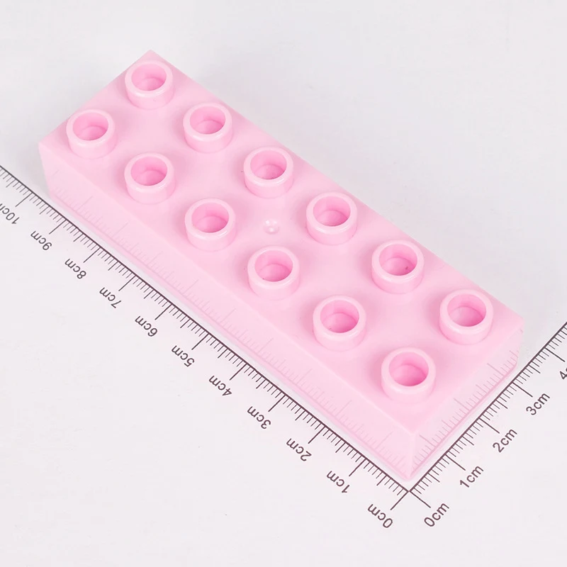 Большие размеры строительные блоки 8 12 точек большие длинный кирпич красочные