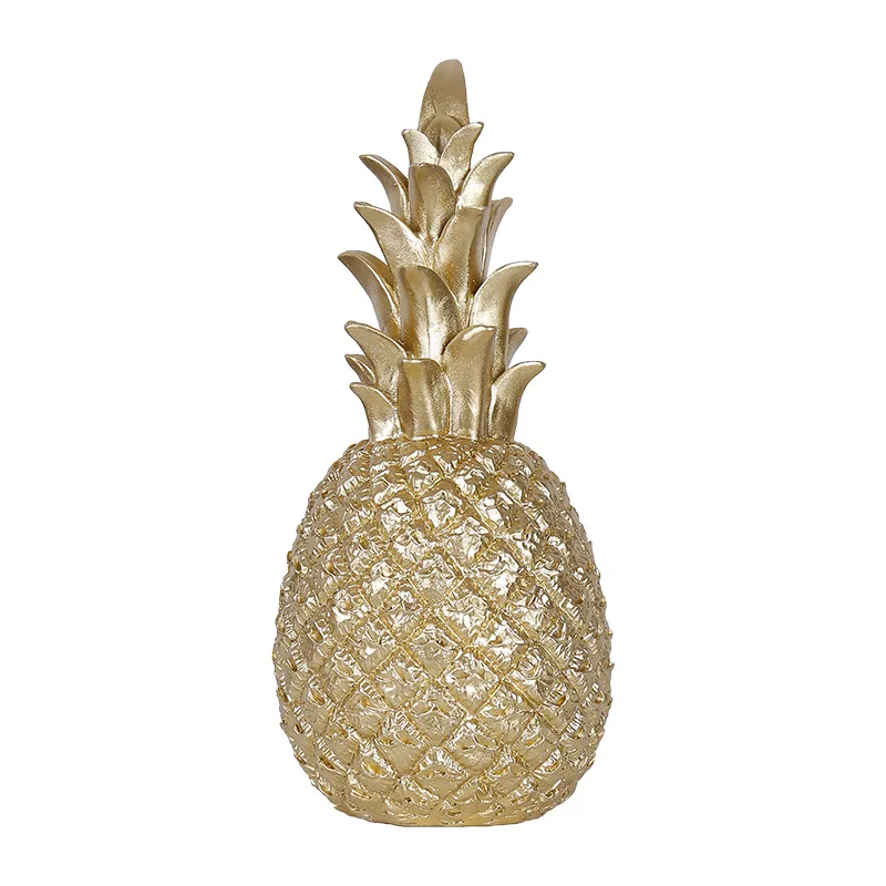 

Nordic Pineapple Ornament Craft Desktop Creative Metal Finishes Window Fruit Shape Resin Christmas Home Decoration Accessories