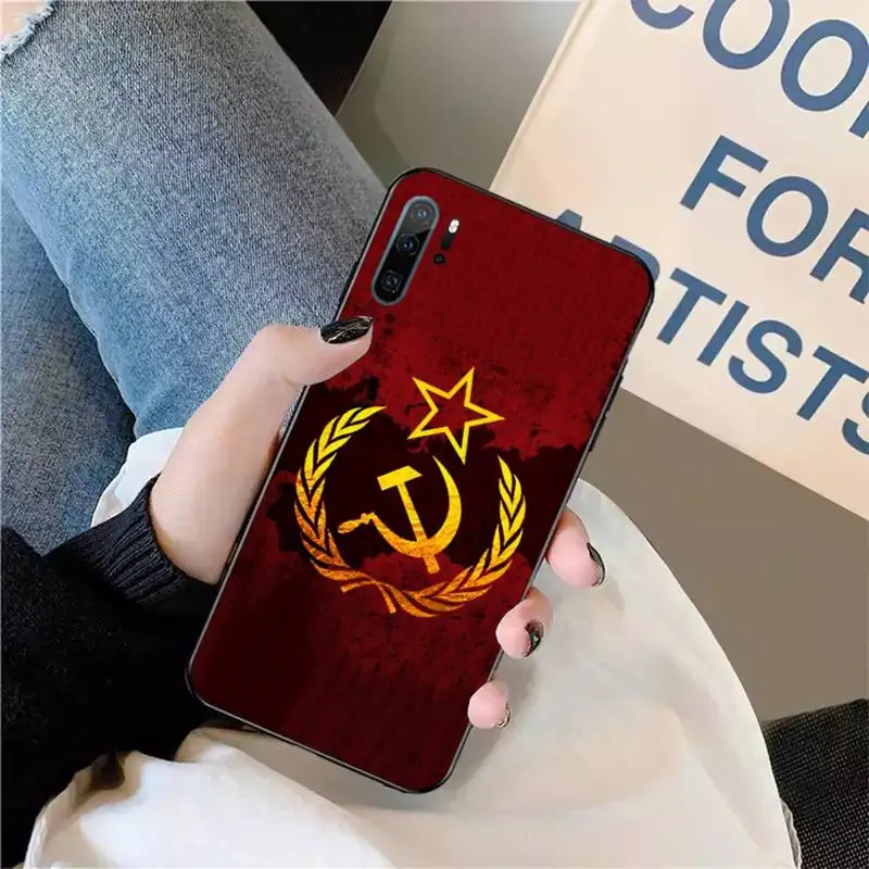 

Soviet Union USSR Flag Phone Case For Huawei honor Mate P 9 10 20 30 40 Pro 10i 7 8 a x Lite nova 5t