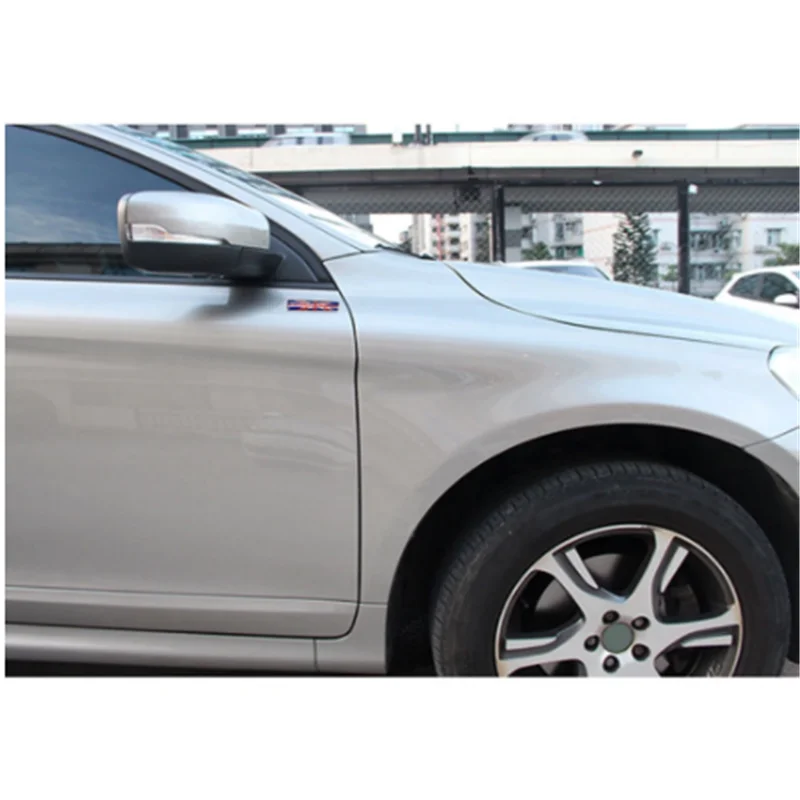 

DSYCAR 1Pair 3D Car Metal Sticker Aluminum England British National Flag Car Body Trunk Logo Auto Motorcycle Personality Sticker