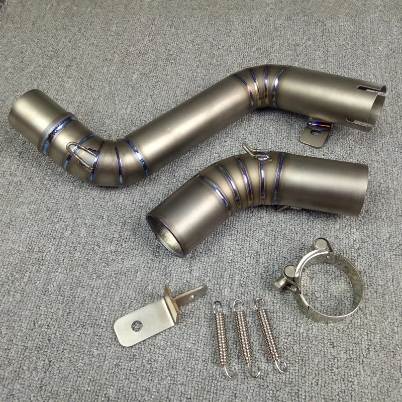 Мотоцикл выхлопной Escape Системы для KTM Duke 200 390 2012 13 14 15 средняя выхлопная труба мотоцикла