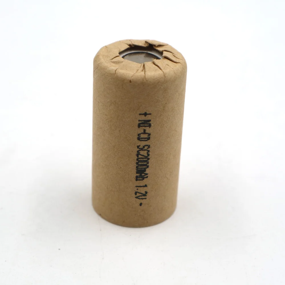 Перезаряжаемый никель кадмиевый аккумулятор SC2000mAh 1 2 V с высокой скоростью