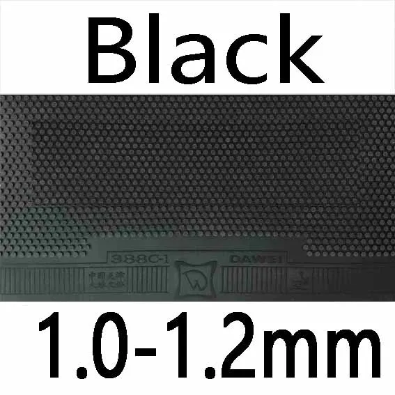 Black 1.0-1.2mm Dawei 388C-1 хорошо для матча-атаковать Средний Pips-Out Настольный теннис PingPong резиновый с губкой - Цвет: Black 1.0-1.2mm