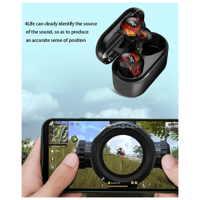 

PLEXTONE 4 Life Headset, TWS Bluetooth 5.0 Waterproof Charging Box