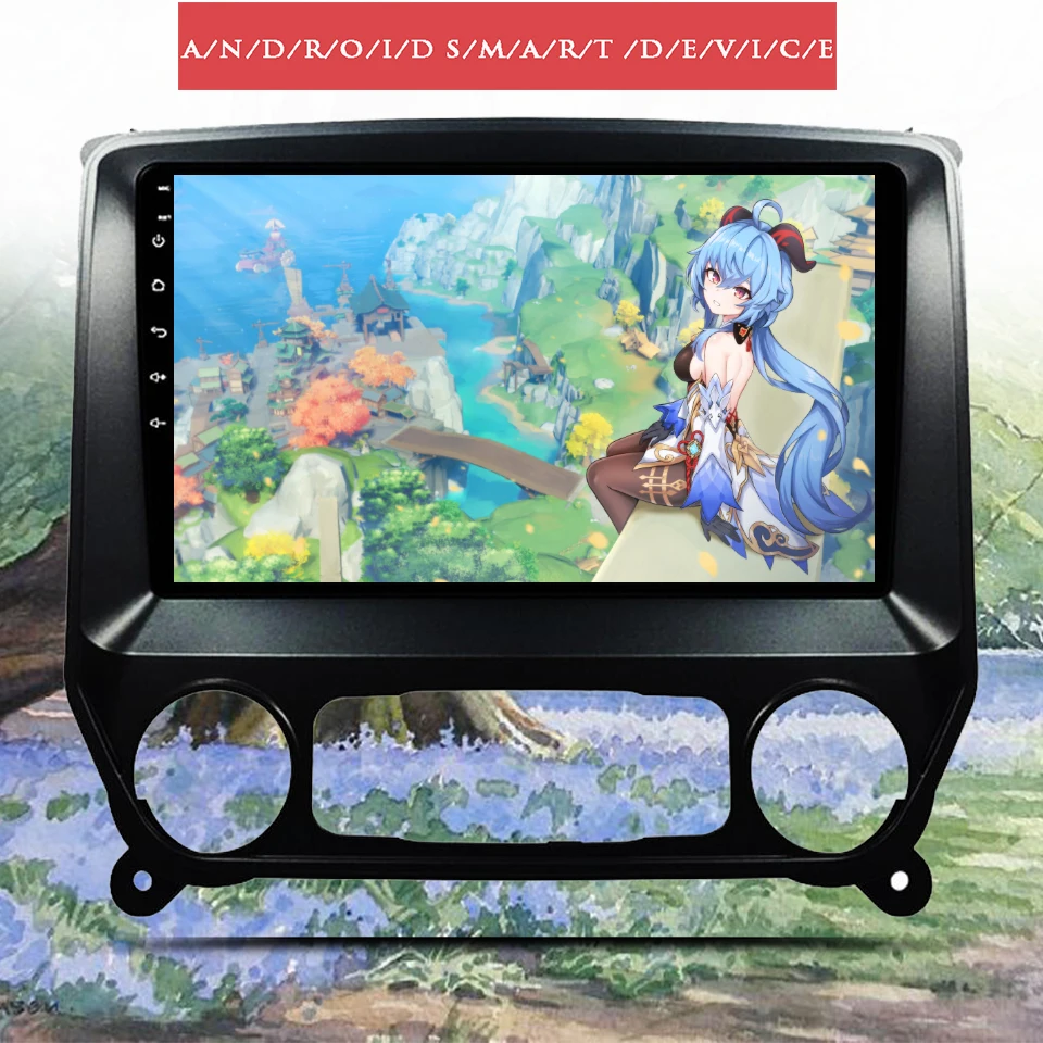 Автомобильная радиостанция 2Din Android 11 для Chevrolet Colorado Silverado 3 2013-2019 с навигацией GPS, плеером кассет и компьютером-планшетом.