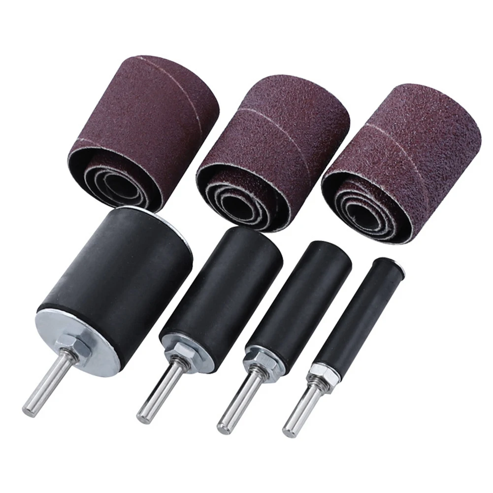 

16pcs Grinding Polishing Sanding Sleeve Kit Woodworking Sander Belt Mandrel Drum Metal Plastic Rotary Hand Tool Set