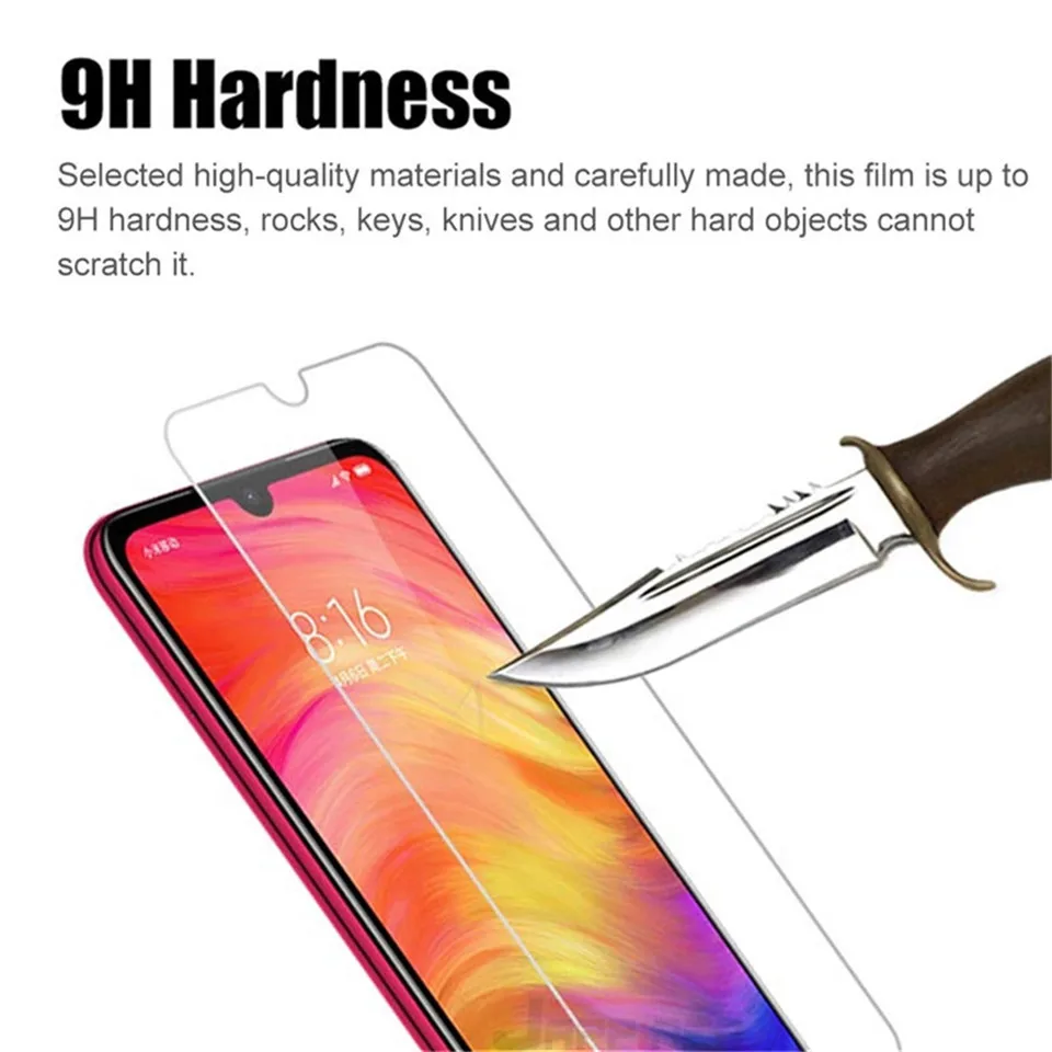 2 шт. закаленное стекло для Redmi Note 8 K20 Pro GO Y3 Y2 Y1 Lite 2.5D прозрачная защитная пленка