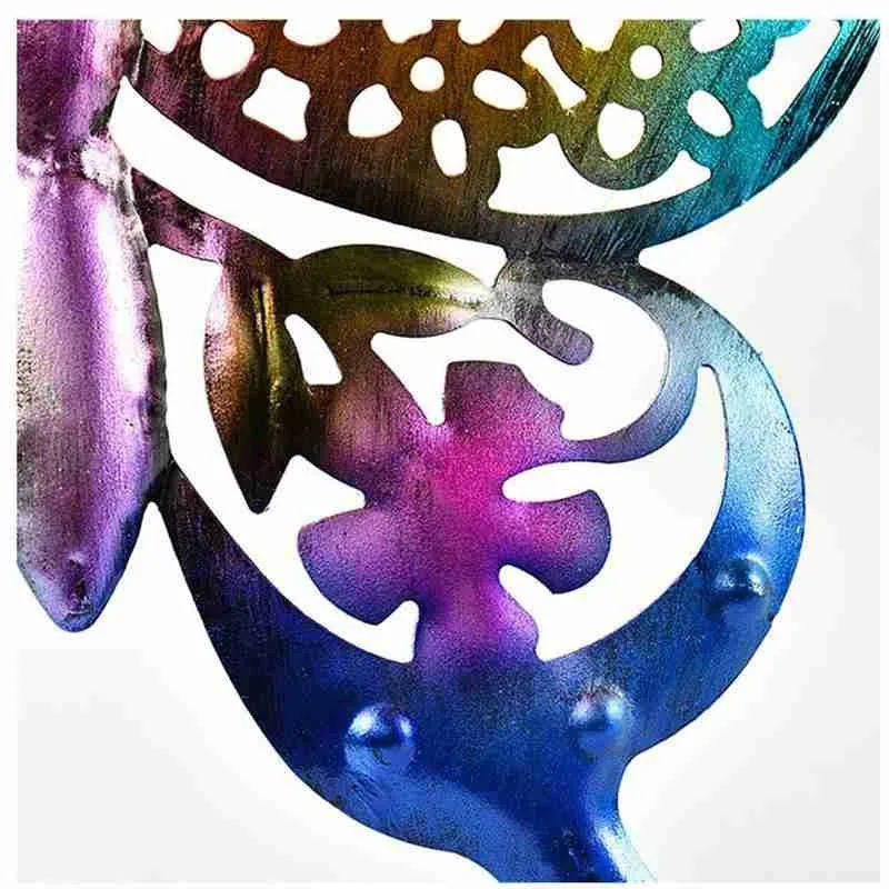 

Fashion Painted 3D Butterfly Metal Wall Art Ornaments Butterfly Garden Decor Cute Wall Animal Decoration Home Hanging Art