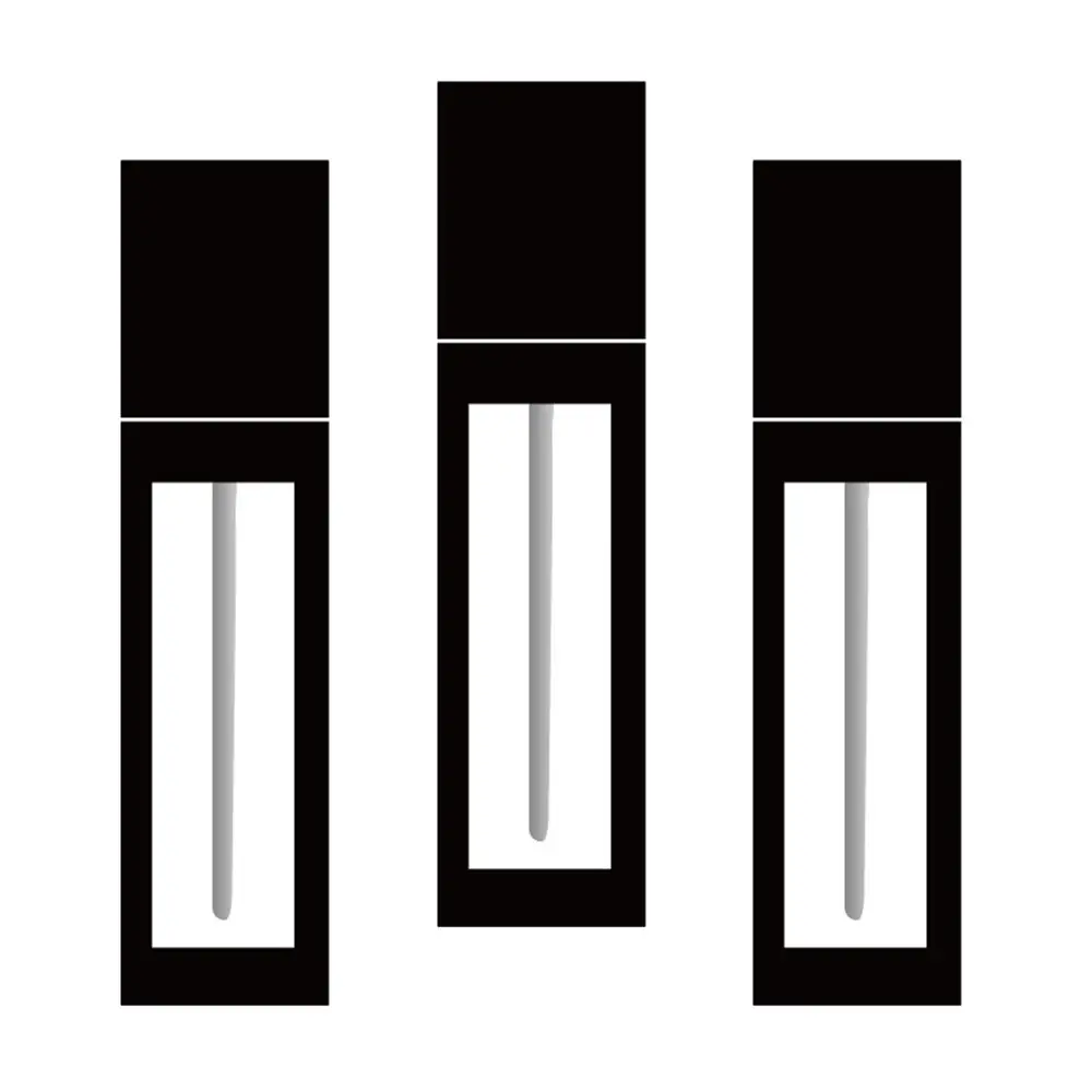 Пластиковый пустой тюбик для блеска губ 10 шт./лот 4 мл черные прозрачные Бутылочки